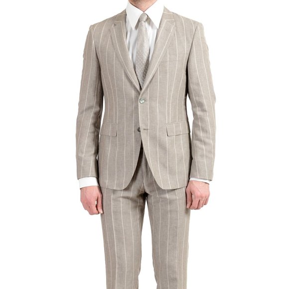 hugo boss linen suit
